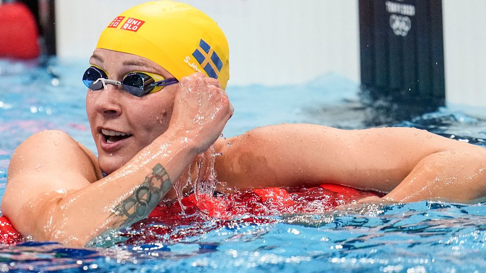 Sarah Sjöström slutade på fjärde plats i semifinalen på damernas 100 meter frisim under sommar-OS i Tokyo.