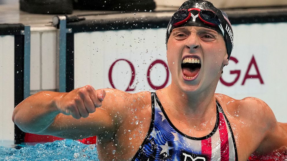 Katie Ledecky har haft anledning att jubla under OS. Här efter guldet på 1500 meter.