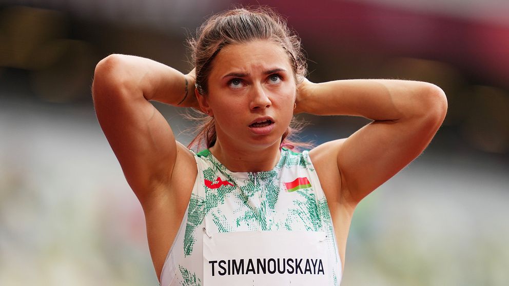 Sprintern Kryjstsina Tsimanouskaja uppger att hon kidnappades.