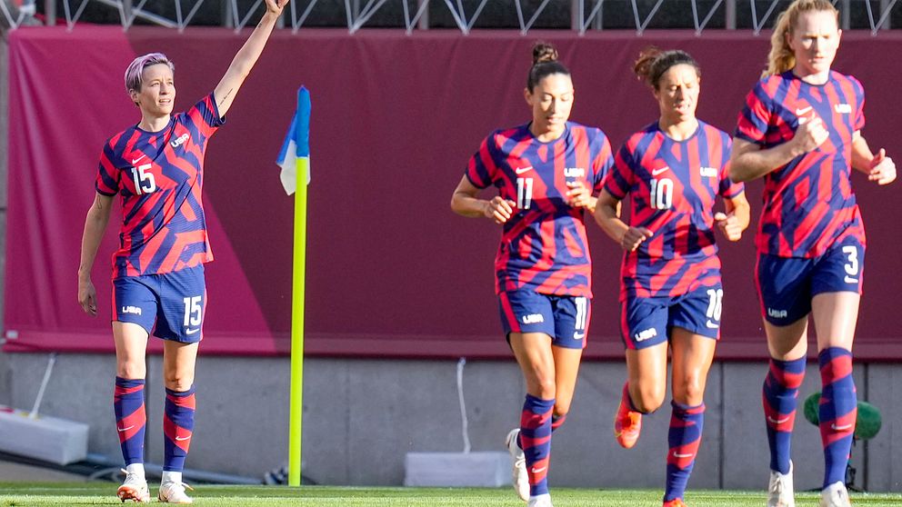 Megan Rapinoe stod för två mål i bronsmatchen.