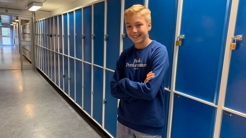 Aron Berglund, elev på Gudmundråskolan.