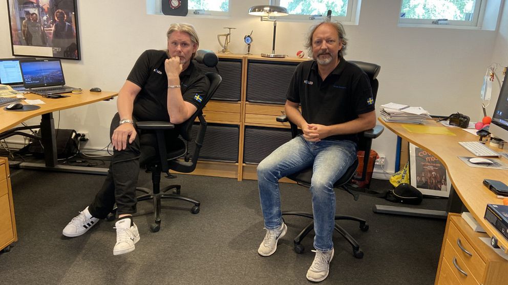 Stefan Lundin och Björn Gustavsson sitter i var sin kontorsstol och tittar in i kameran.