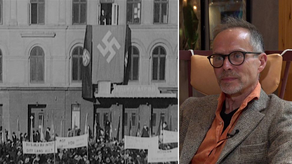 I klippet förklarar Lars Stiernelöf varför han tror att Birger Furugård kommer att förlora sin ställning bland de nya nazisterna .