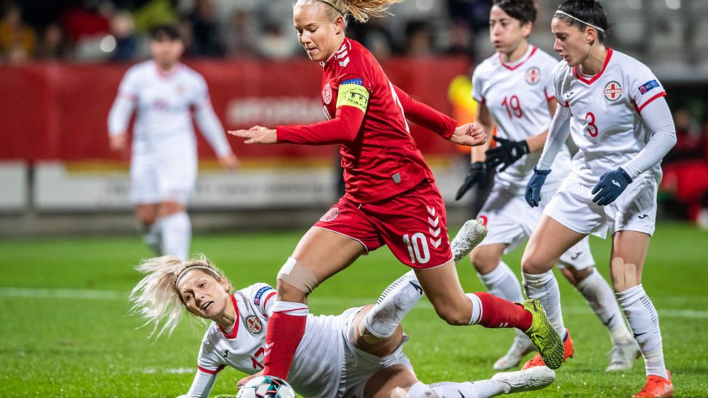 Pernille Harder har nu gjort 66 landslagsmål för Danmark.
