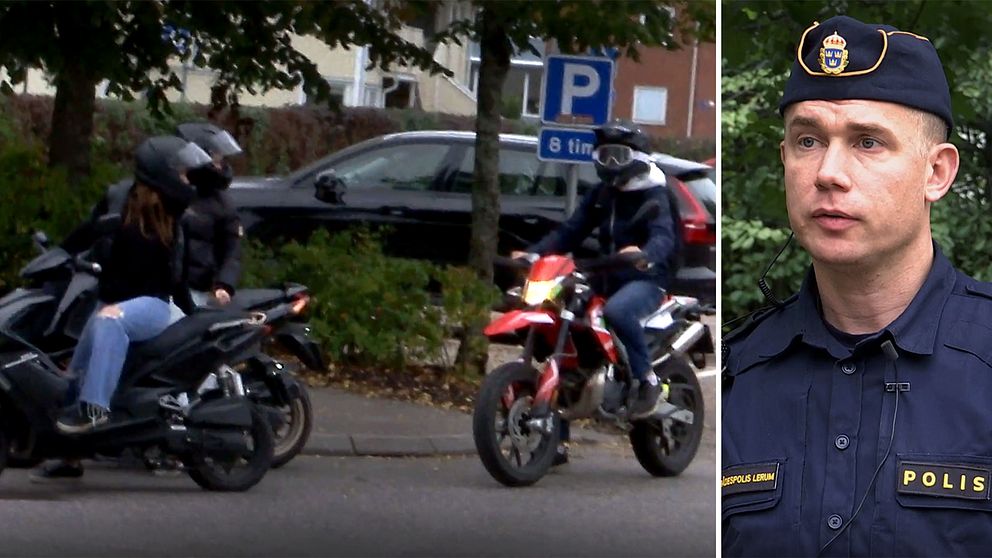 Är busåkning med moped fritt fram i Lerum nu? Den frågan besvaras områdespolisen Niklas Lindroth i klippet.