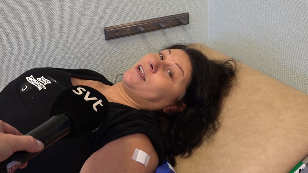 När kassörskan på mataffären tipsade om drop in-vaccination på hälsocentralen åkte Sofie Söderling direkt upp och tog sprutan – innan hon hann ångra sig.