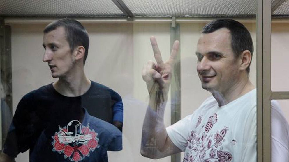 Oleg Sentsov och Alexander Kolchenko.