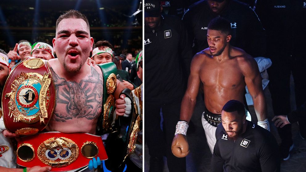 Andy Ruiz (vänster) har mött Anthony Joshua två gånger. Båda har vunnit varsin gång.