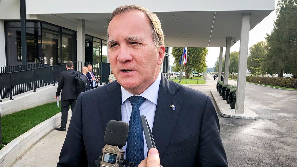 Statsminister Stefan Löfven, bild från EU-toppmötet nyligen.