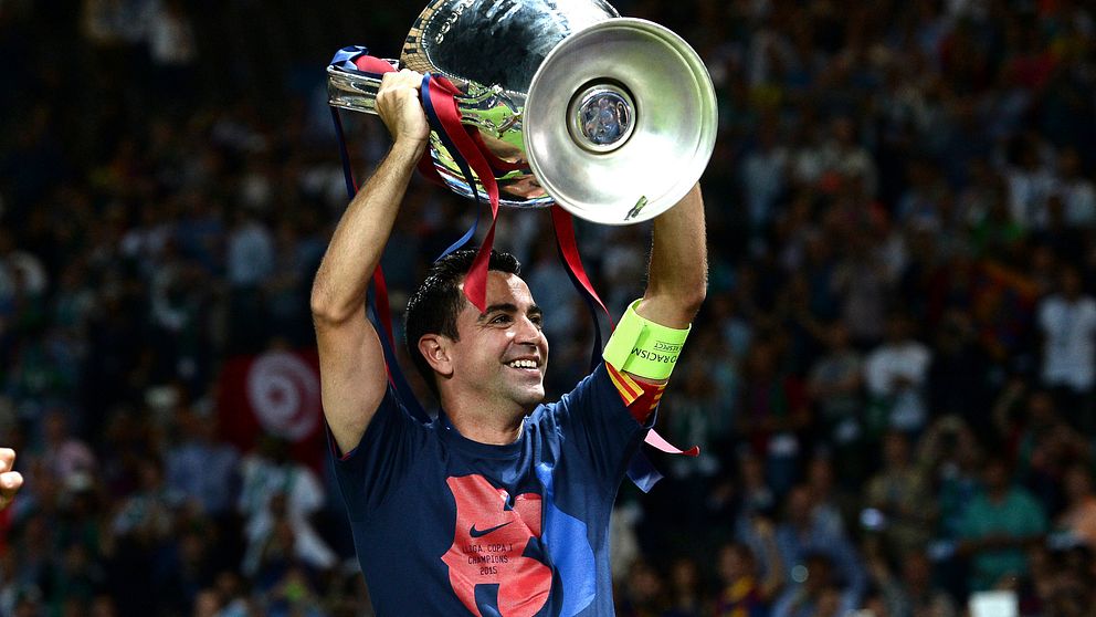 Xavi lämnade Barcelona 2015 efter att ha vunnit trippeln.