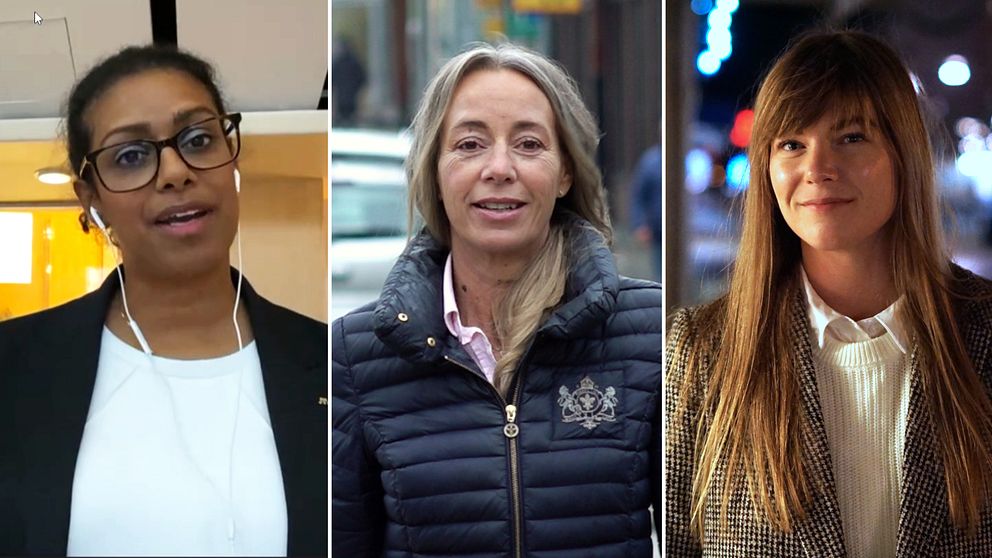 Åsa Coenraads, nuvarande riksdagsledamot för Västmanland, Camilla Brunsberg, oppositionsråd i Karlskrona, och Elin Petersson, kommun- och regionpolitiker.