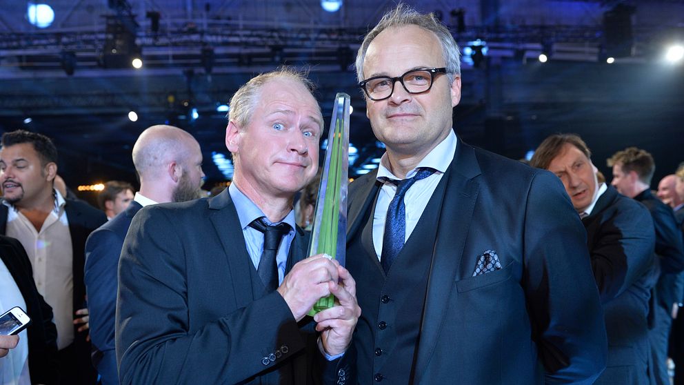 Robert Gustafsson och Johan Rheborg tog hem Årets program för ”Morran och Tobias”.