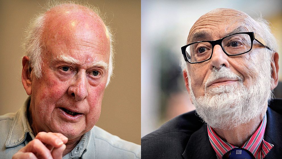 Möt Peter Higgs och Francois Englert i måndagens Vetenskapens värld 20:00 i SVT2, eller på SVT Play.