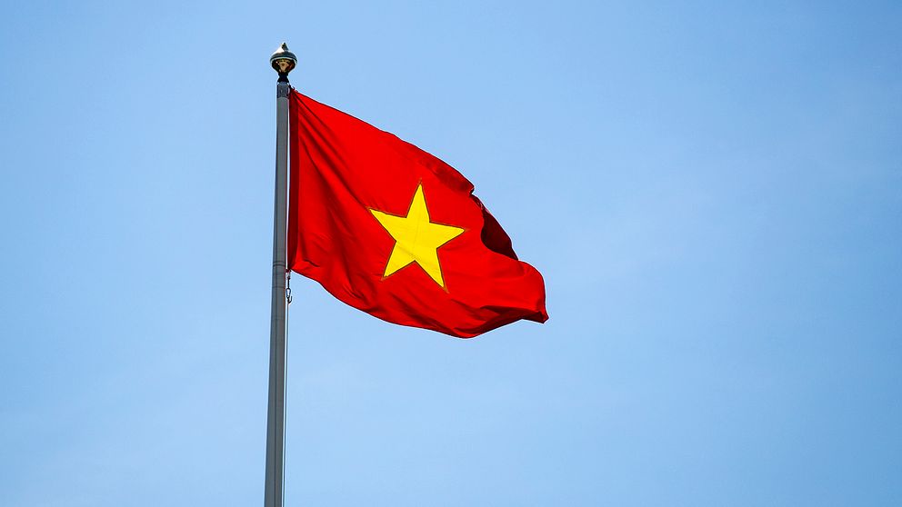 Vietnams flagga.