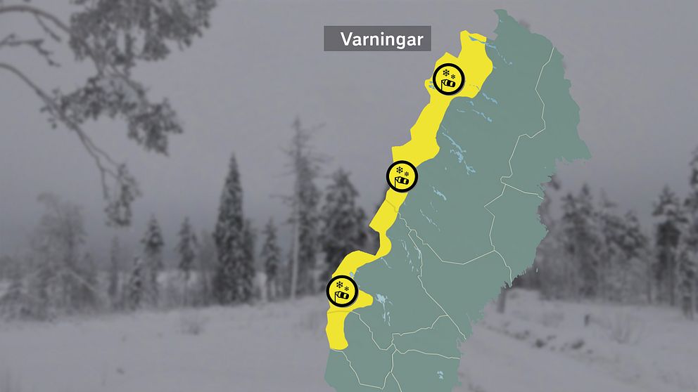 Gul varning i fjällen
