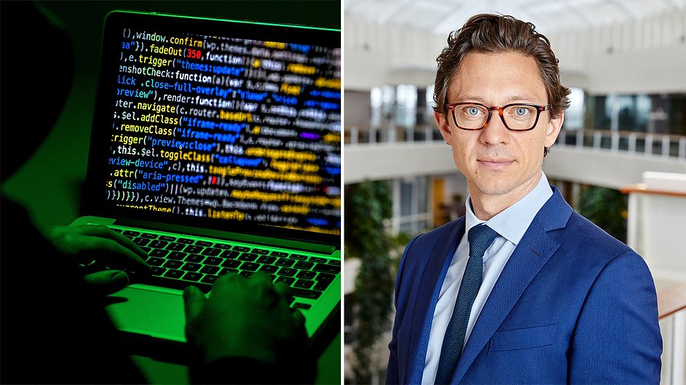 En hackare och digitaliseringschef Patrik Sundström.