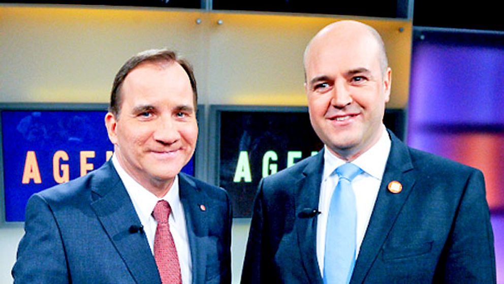 Stefan Löfven (S) och Fredrik Reinfeldt (M)