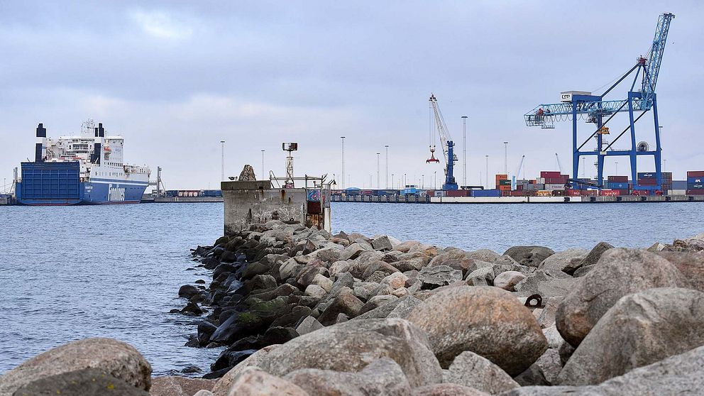 En pir i Norra hamnen i Malmö
