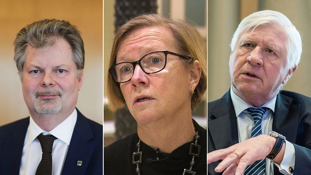 En tredelad bild, till vänster Axel Josefsson i mitten Kristina Jonäng och till höger Johnny Magnusson.