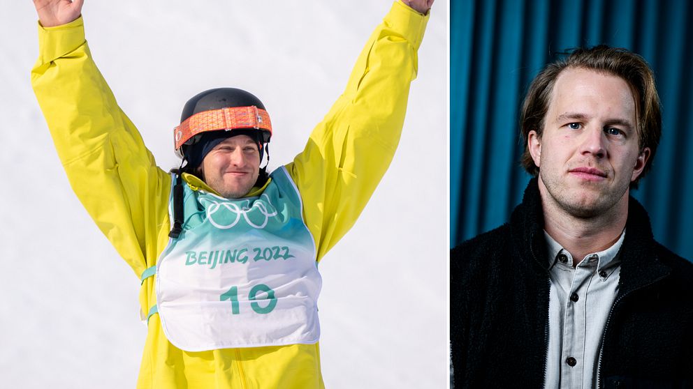 Förbundskaptenen Niklas Eriksson nöjd efter tredjeplatsen i finalen av freeskins big air.