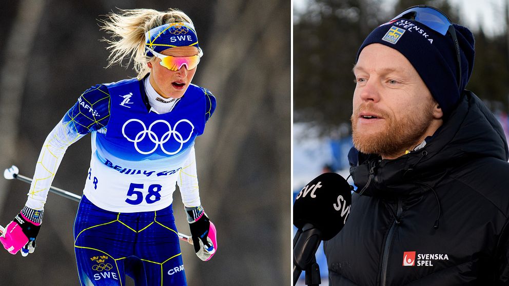 Anders Byström berättar att Frida Karlsson nu är redo för stafetten.