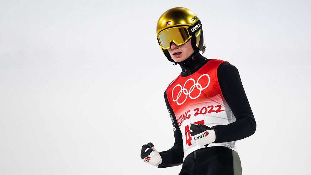 Marius Lindvik tog OS-guld.