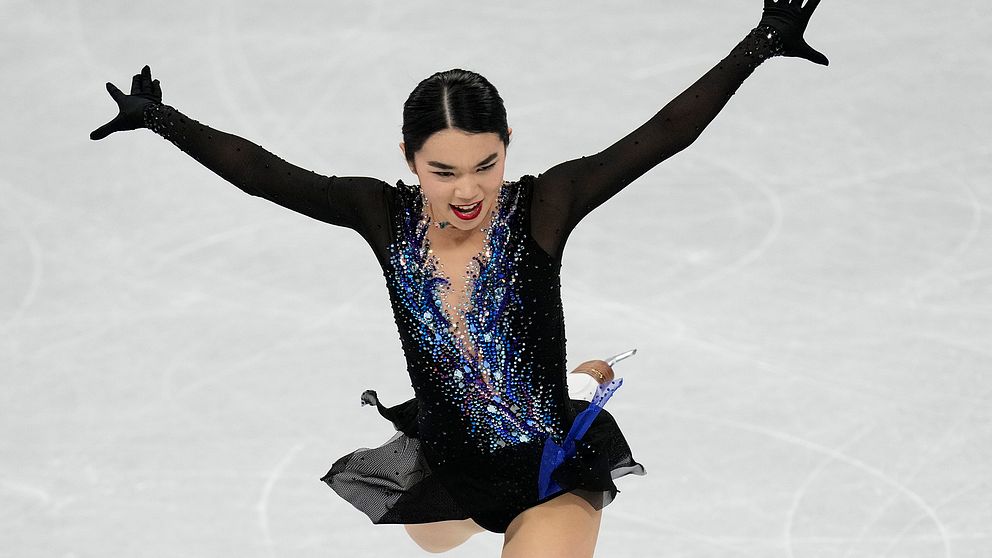 Karen Chen under korta programmet.