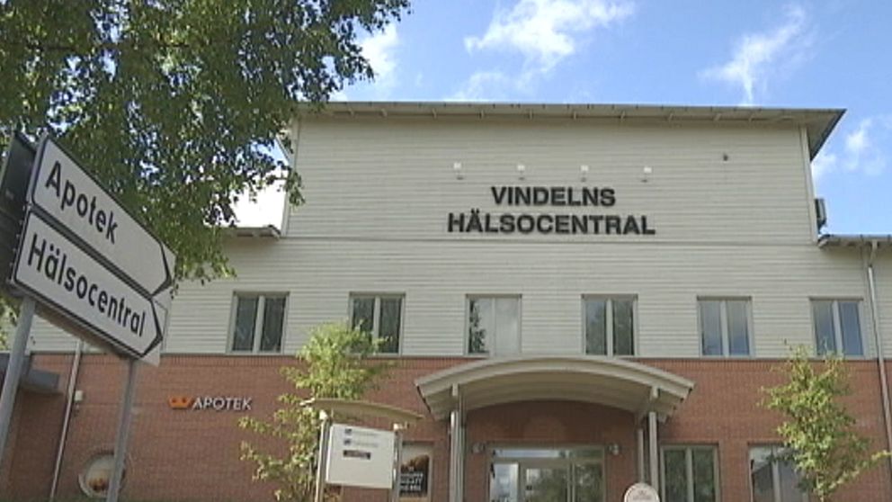 Bild utanför Vindelns hälsocentral.