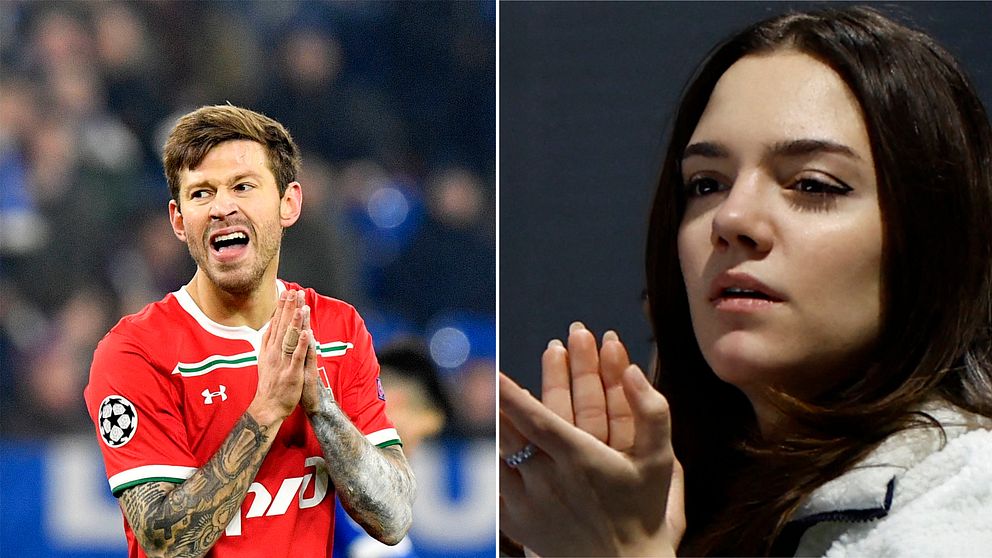 Fedor Smolov och Jevgenija Medvedeva.