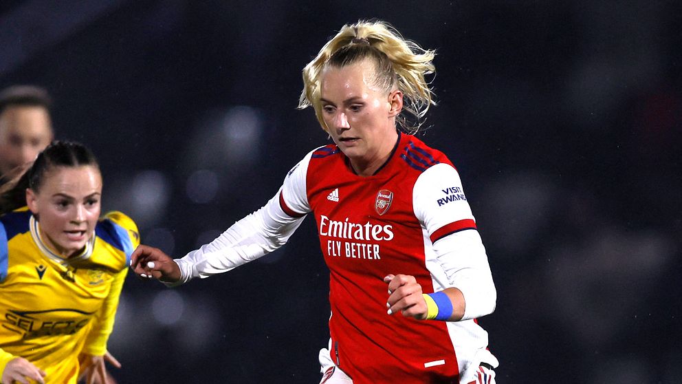 Stina Blackstenius i Arsenaltröjan.