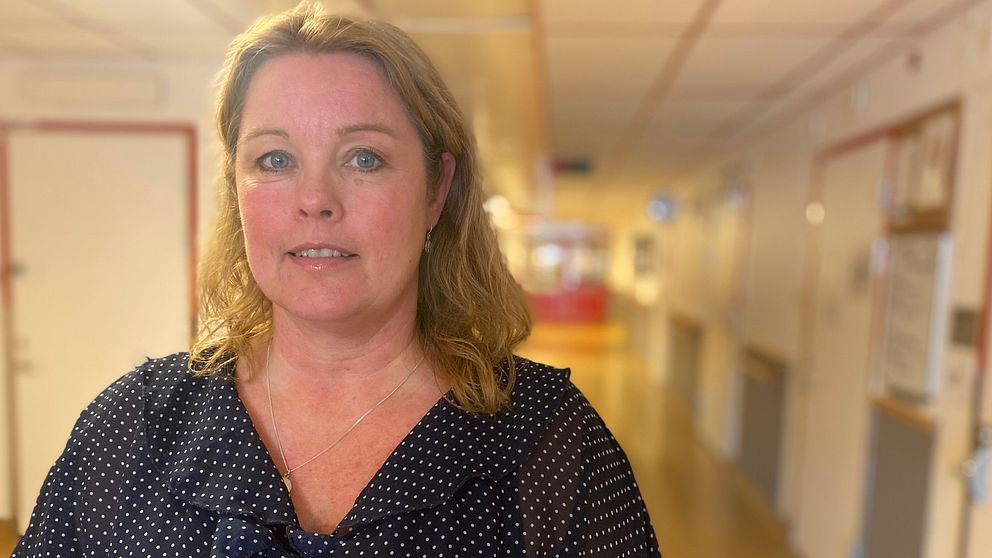 Porträttbild på Katarina Söderström Nilsson, vårdenhetschef på förlossningen i Eskilstuna.