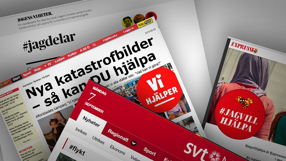 Media manar till uppslutning i flyktingfrågan