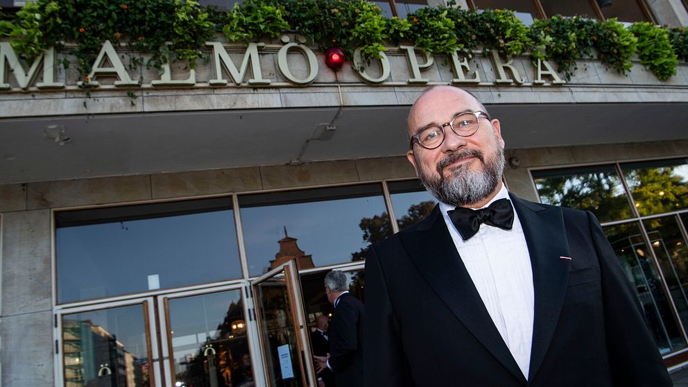 Michael Bojesen, vd och teaterchef, vid Malmö Operas 75-årsjubileums konsert.
