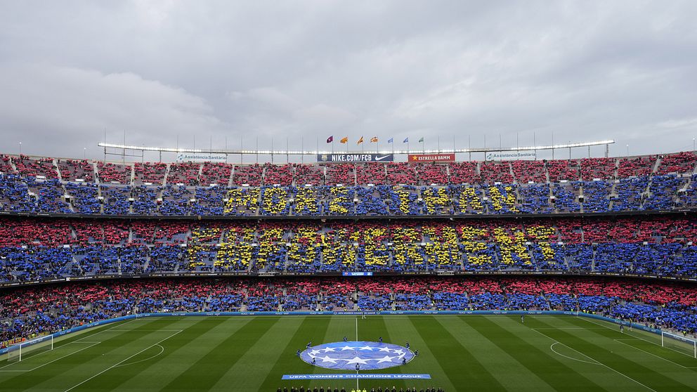 Camp Nou när 91,553 såg Barcelona mot Real Madrid