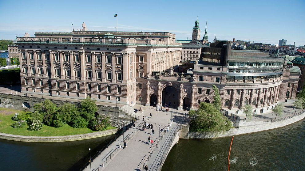 Riksdagshuset på Helgeandsholmen i Stockholm.