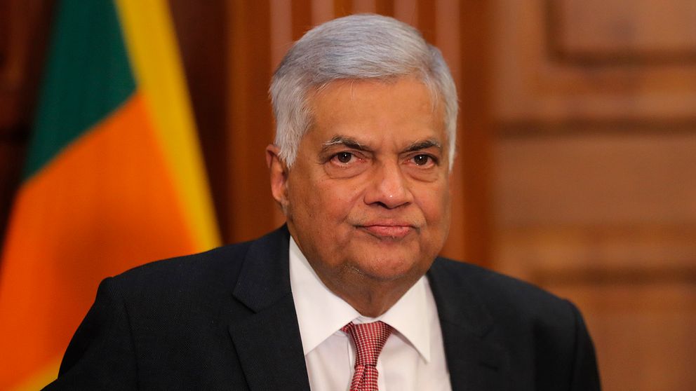 Ranil Wickremasinghe, ny premiärminister på Sri Lanka
