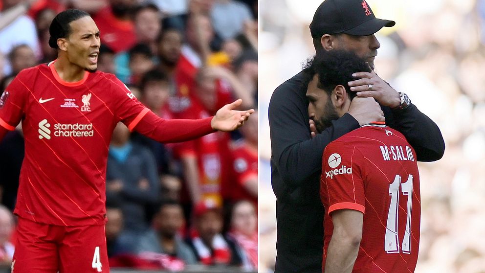 Virgil van Dijk och Mohamed Salah tvingades kliva av i FA-cupfinalen.