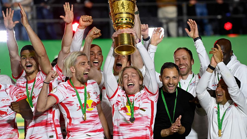 Emil Forsberg fick bärga sin första titel med Leipzig.