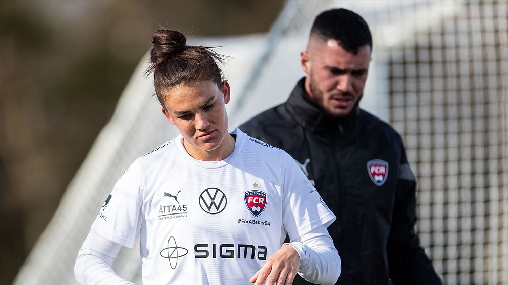 Rosengårdsspelaren Katrine Veje kan missa finalen i svenska cupen