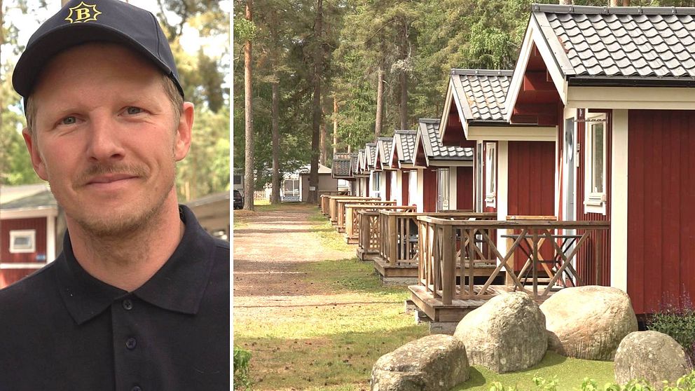 Se campingägaren David Nordentjell berätta om det växande bokningstrycket från utländska turister.