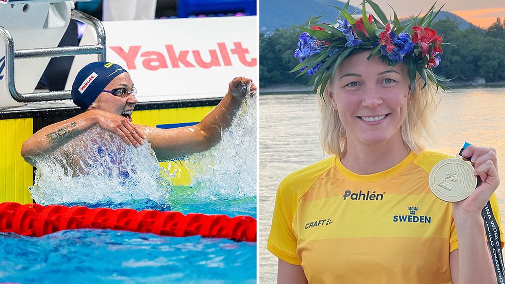 Fjärde raka VM-guldet för Sarah Sjöström på 50 meter fjäril