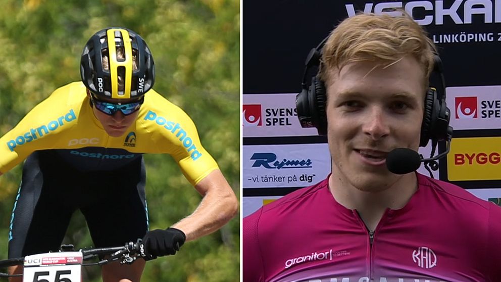 Edvin Lindh tog SM-guld i mountainbike på SM-veckan.