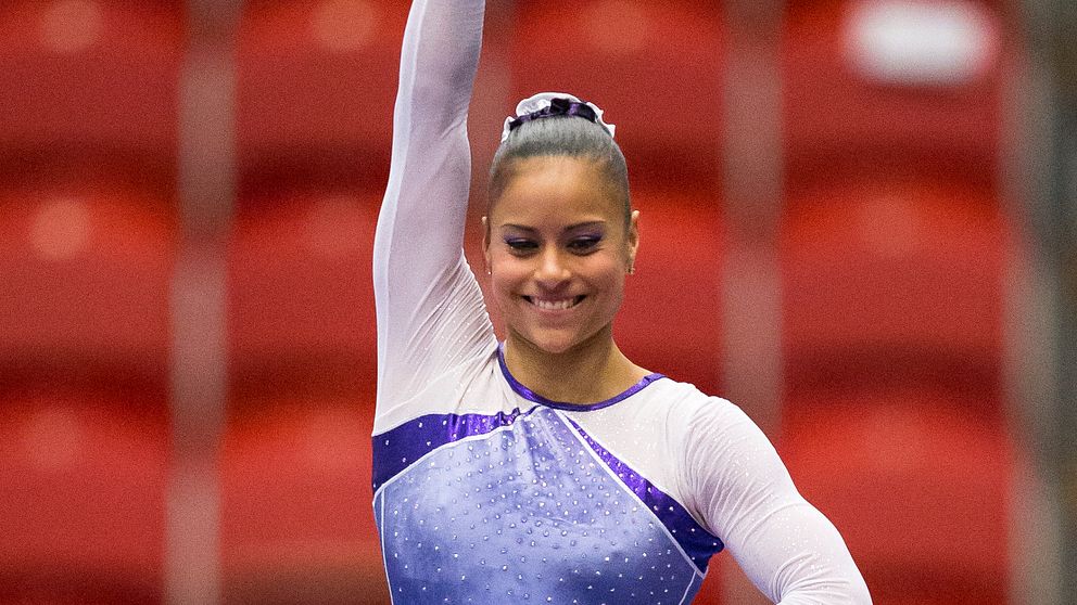 33-åriga gymnasten Marcela Torres tog tre guld på SM-veckan.