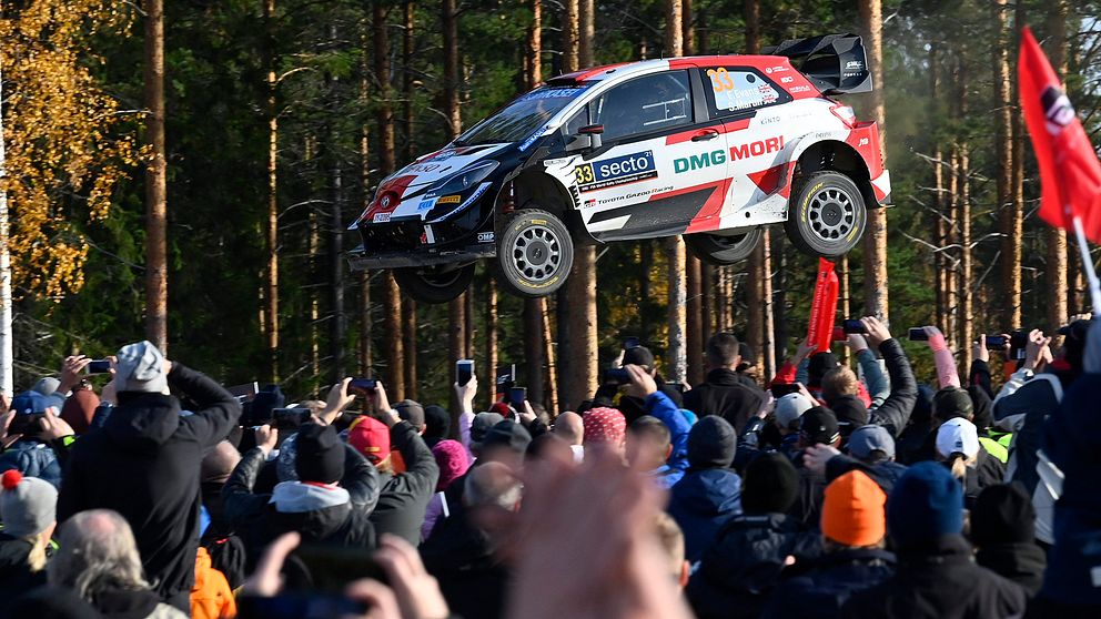 Elfyn Evans vann VM-rallyt i Finland i fjol.