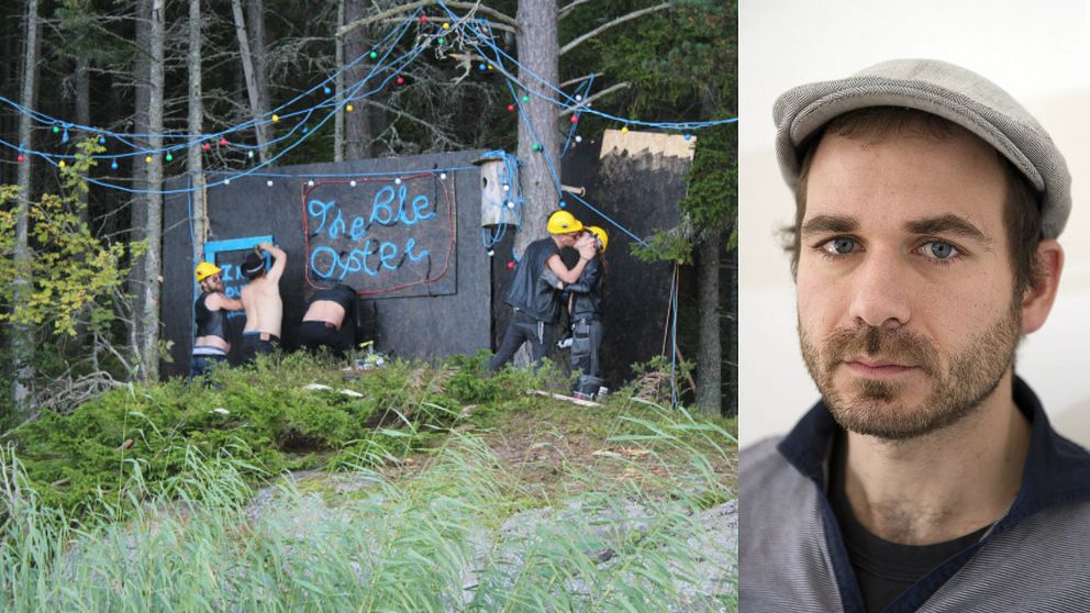 Svenska hiphop-duon Far & Son har tillbringat helgen i Saltvik för att bygga en gayklubb på rysk mark.
