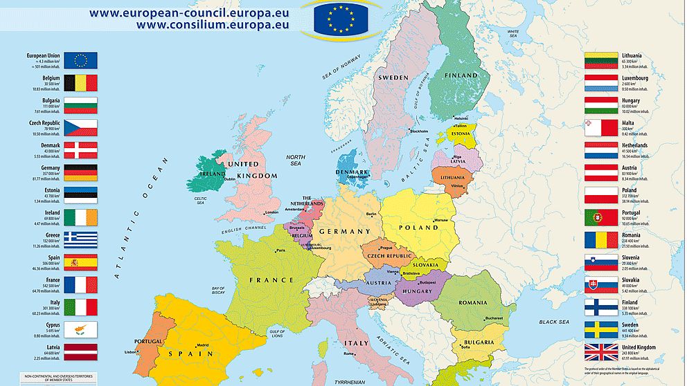 Europakarta. Foto: EU-kommissionen