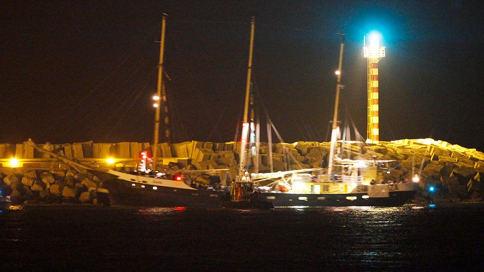 Ship to gazas Estelle i Ashdods hamn. Foto: Scanpix-Reuters
