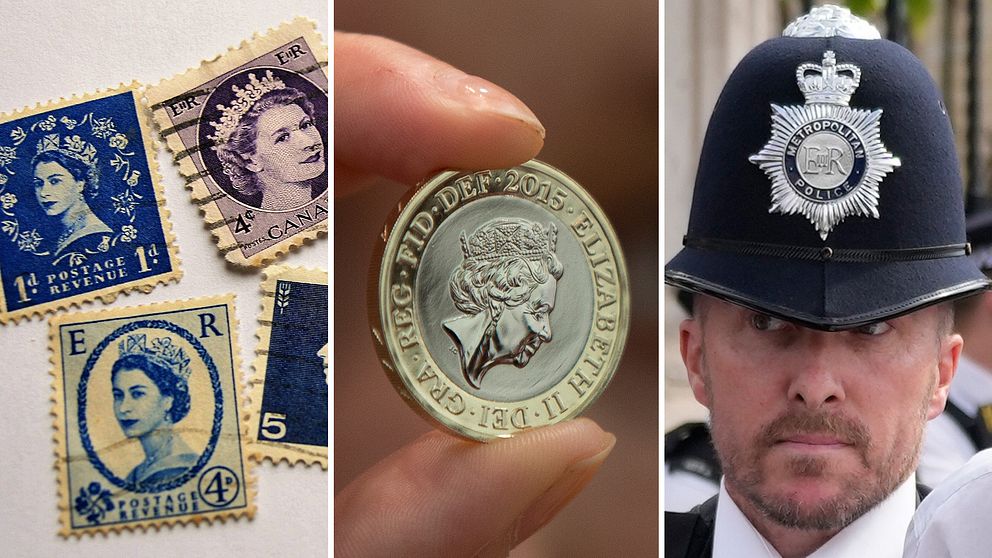 Frimärken, mynt och polishjälmar är bara några av alla de saker som i framtiden kommer att ändra utseende, efter drottning Elizabeth II:s död.