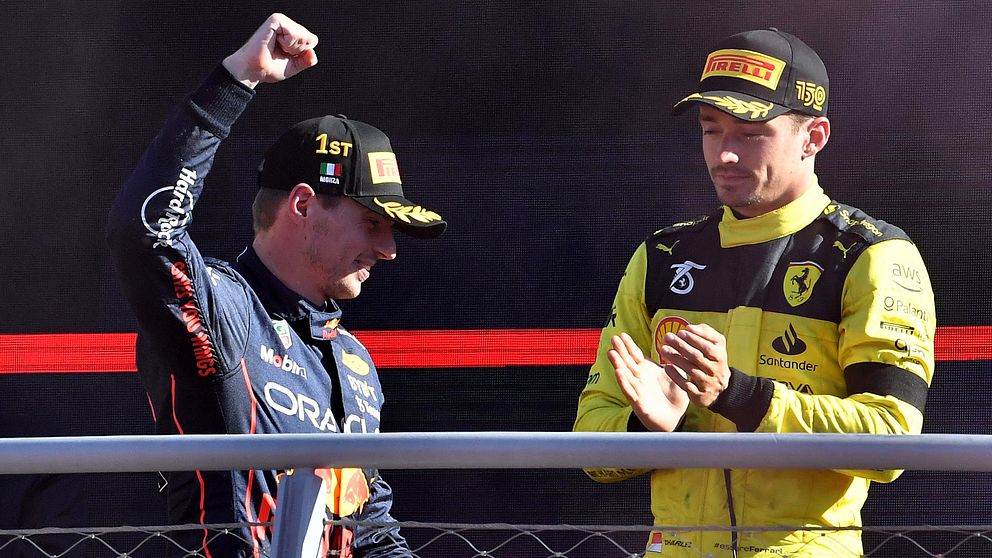 Max Verstappen vann i Monza efter säkerhetsbil – tvåan Leclerc irriterad.