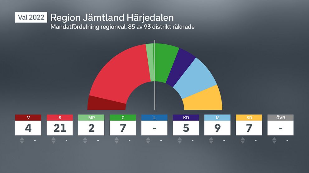 Mandatfördelning region JH